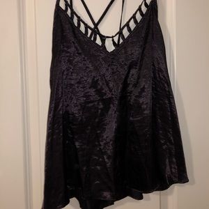 Free People satin strap of tank